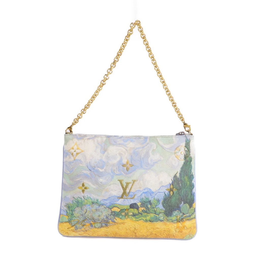 Louis Vuitton Jeff Koons Pochette Van Gogh Chain Pouch Masters Collection M64620 - Picture 3 of 16